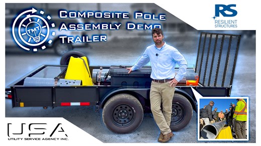 Happy #TwoMinuteTuesday! Whether you're newly curious about the assembly process for composite utility poles or in need of a quick, hands-on demonstration of how to assemble and install Resilient Structure's composite poles, we've got your covered with our dedicated demo trailer. Available to travel to your work site at your request, this trailer has everything you need to get firsthand experience assembling, drilling, and ratcheting together RS poles in a safe and professional environment befor