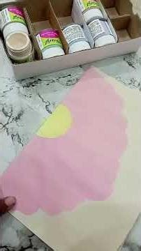 Diy frame with acrylic colour #oneminutecraftworld #craftyhome