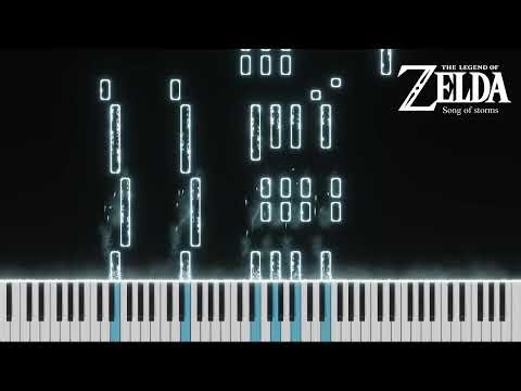 Song of Storms - The Legend Of Zelda | Visual piano tutorial