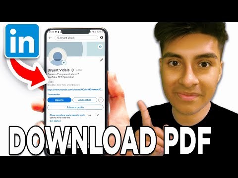 How To Download Linkedin Profile As PDF In Mobile! - Tutorial