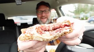 Today I had a very good Reuben sandwich from The Local Joint in Fairview, NC! House-roasted corned beef, kraut, Swiss cheese, and Russian dressing on marbled rye. Sandwich, fries, and drink for $16.16 including tax. | The Carolina Foodie