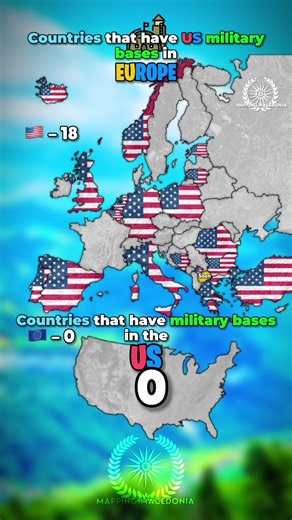 The US is everywhere 🦅 | 🇪🇺 Countries that have US/Europe military bases in Europe/US 🇺🇸 #mapping #mappingmacedonia #usa #europe #military ⚠️ This video provides with ONLY educational purpose! ⚠️