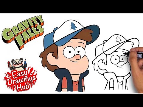 How to draw Dipper Pines from Gravity Falls in 5 minutes
