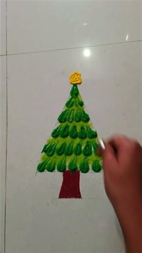 chrisamas rangoli #youtubeshorts #rangoli #chrismas #merrychristmas
