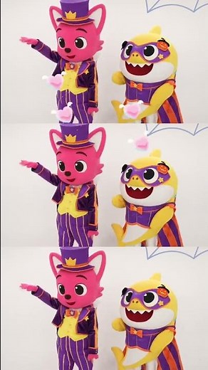 Let's Dance Halloween Freeze Dance with Baby Shark! #shorts