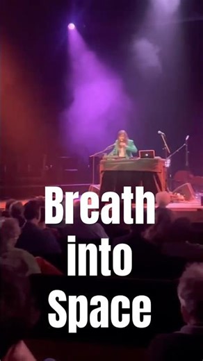 Acoustic breath, electronic thoughts - live on the Barbican stage with my descant recorder 💜✨