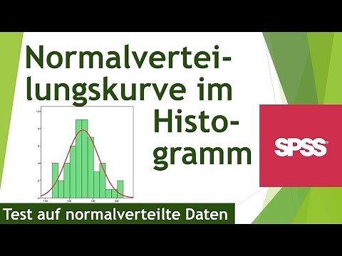 Histogramm mit Normalverteilungskurve in SPSS - Test auf Normalverteilung der Daten (35)