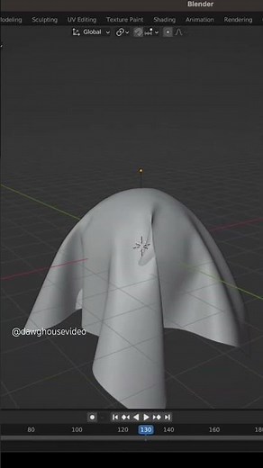 How to Make a Ghost in Blender #tutorial #shorts