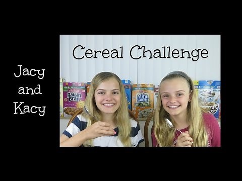 Cereal Challenge ~ Jacy and Kacy