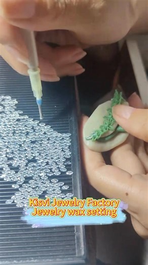 14K views · 117 reactions | Jewelry wax setting is a temporary technique used to fix the position of gemstones in jewelry making. It is mainly used to position gemstones before lost wax casting to ensure that the gemstones are accurately positioned after metal casting.珞‍#jewelry #jewellery #jewelrymaking #jewelrydesigner #customjewelry #jewelrymanufacturer #jewelryfactory #viral #fyp #foryou | Kisvi Ki | Facebook