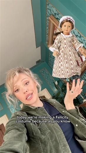 Attempting to make this revolutionary look in 1 day! #felicity #americangirl #sewing #cosplay