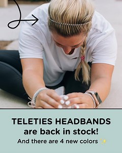 If you think our hair ties are the best, just wait until you 👏 try 👏 these 👏 headbands. Your favorite strong-grip, no-rip, water resistant - now in a totally new way to wear! And as always, it's just as cute in your hair as it is on your wrist. 😘 | TELETIES