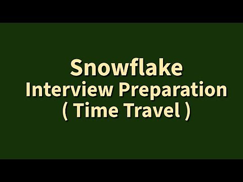 Snowflake Interview Questions and Answers for Experienced | Time Travel