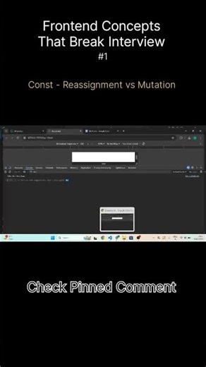 const in JavaScript , Variables In Javascript #coding #webdesign #frontendcourse #webdevelopment