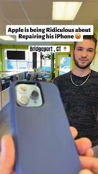 An Arm and a leg to REPAIR His iPhone 😱 #shorts #moneytalkswireless #apple