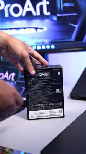 4.3K views · 156 reactions | Opening the ASUS ProArt Mouse MD300 and suddenly feeling 10x more productive.  With pro-grade buttons, 4200 dpi sensor, and ASUS Dial support for real-time setting adjustments, this is your workflow’s secret weapon. See more ▶️ https://sg.asus.click/MD300 | ASUS | Facebook