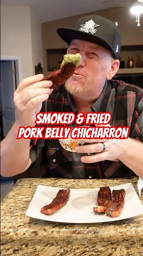 Smoked & Fried Pork Belly Chicharron With Creamy Avocado Verde Salsa