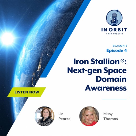 🚀The future of space safety is here! Iron Stallion®, KBR's next-gen space domain awareness technology, is revolutionizing how we protect the final frontier. From tracking objects in orbit to ensuring global security, this game-changing tool is empowering governments worldwide in the new race for space. Listen to the latest episode of In Orbit as KBR's Missy Thomas and Liz Pearce break down how Iron Stallion is safeguarding space and, ultimately, life as we know it. Don’t miss this forward-think