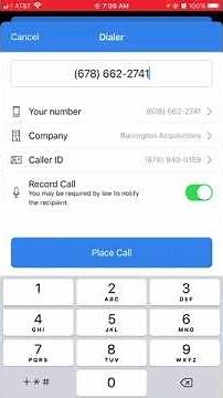 How to send a text and make an outbound call using the Callrail App on your cell phone.