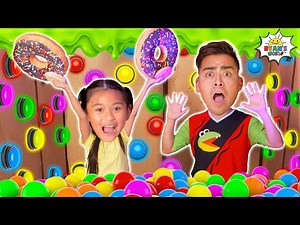 100 Mystery Button Challenge! Try to Escape! - Videos For Kids