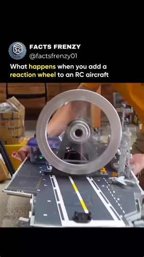 FACTS FRENZY on Instagram: "When engineers tested a reaction wheel on an aircraft carrier, the results were extreme. A reaction wheel is a massive spinning flywheel. By rapidly accelerating or decelerating the wheel, the ship can be tilted or stabilized without using traditional rudders or thrusters. On a carrier - a vessel weighing over 100,000 tons - this creates violent shifts. The entire ship can rock unexpectedly, causing aircraft, vehicles, and crew to lurch as if hit by a sudden wave. It 