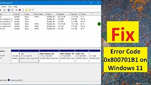 How to Fix Error Code 0x800701B1 on Windows 11