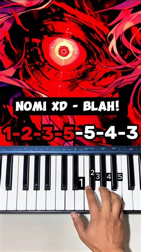 BLAH! – Nomi XD | Piano Tutorial #shorts #shortsvideo #pianotutorial
