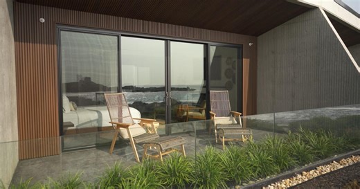 Taking in the incredible views at the Viewpoint Hotel in York, Maine