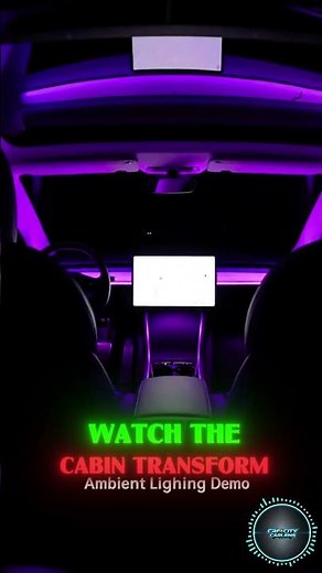 Tesla Model 3 Ambient Lighting Demo | Full Cabin Glow You Won’t Believe!