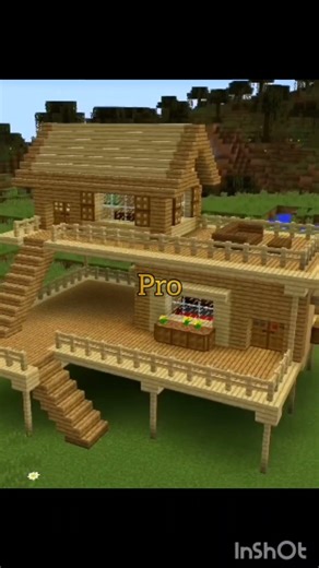 Noob vs pro vs Hacker vs God build battle #minecraft