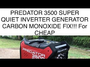 Predator 3500 Super Quiet Inverter Generator - Carbon Monoxide Alarm Fixed!