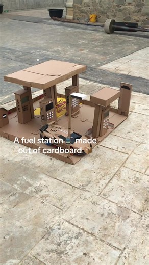 Cardboard Fuel Station Design Ideas