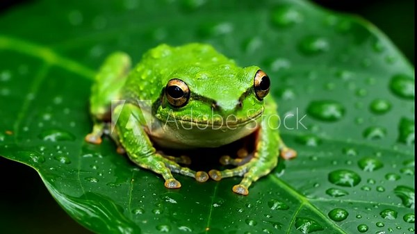 Macro shot capturing the rapid extension of a frog's sticky tongue snatching an unseen insect from the air, a fleeting moment of predatory skill. action, high speed, predatory