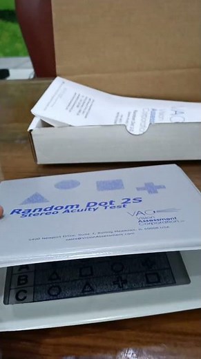 Random Dot 2 S Stereo Acuity Test Vision Assessment Corporation USA #medical #eyetest #shorts