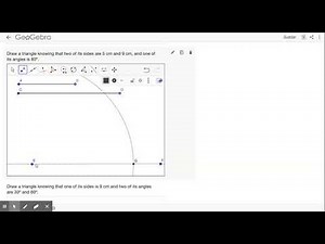 Geogebra - How to draw a triangle knowing two sides and the angle between them