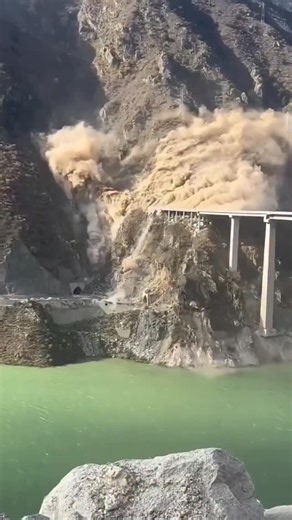 AF Post on Instagram: "The Hongqi Bridge in China partially collapsed today after opening several months ago. The bridge was the highest suspension bridge in the world and was constructed in just a few years. @afpostnews 🗞️"