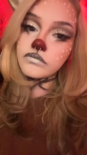 Rana🍒 on Instagram: "Run run Rudolph🦌❤️ Day 2 of my 12 days of Christmas makeup looks Day 2- Rudolph the red nosed reindeer makeup tutorial - - - - #makeup #makeuptutorial #makeupartist #eyeshadow #makeupideas #eyeshadowpalette #makeuplife #whimsicalmakeup #eyeshadowtutorial #makeupoftheday #creativemakeup #creativemakeupartist #creativemakeuplooks #christmasmakeup #12daysofxmas #rudolph #rudolphmakeup #rudolphtherednosedreindeer"