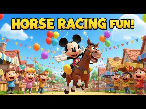 Mickey Mouse Wins 10 Million Dollars! 💰 Horse Race Adventure