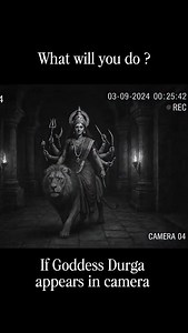 Temple CCTV at midnight… did it really capture Goddess Durga? 👀🔥” What will you do if you saw camera footage like this 🥰🥰😇 Jay Maa Durga “Captured on temple CCTV — a surreal moment where Goddess Durga appears riding her lion through the ancient corridors. The grainy surveillance look makes it feel like real footage, leaving us to wonder: was it divine presence or just imagination? This AI recreation brings mythology alive in the most unexpected way. What do you think — real or unreal? ✨🦁” 