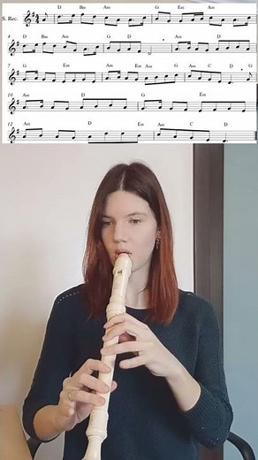 Galway / Celtic tune for recorder / sheet music