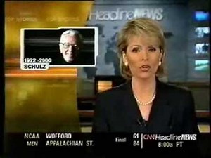 Charles M Schulz Death - CNN Headline News Febuary 13, 2000