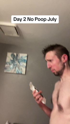 Day 2 No Poop July! Don't even try running! #poop #july #fyp