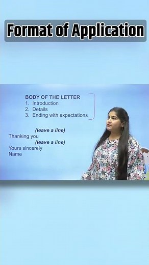 Format Of Application _ Application Writing in English #Formatofapplications #English #shorts