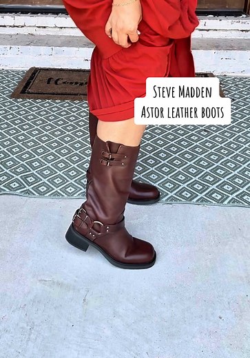 Steve Madden Astor Leather Boots Review for Curvy Girls