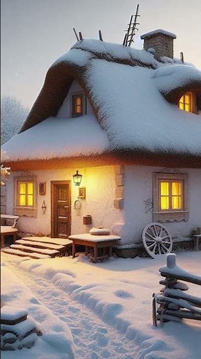 Snowy Cottage Bliss: A Cozy Winter Retreat in Nature