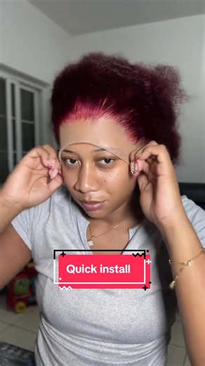 Quick Install of 99J Burgundy Wig for Stunning Look