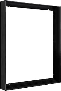 1.5” Deep Frame for 12x36 Canvas Paintings, DIY Metal Floating Frame for Artists Designers Landscape Portrait Artwork, Modern Home Office Wall Decor (Black)