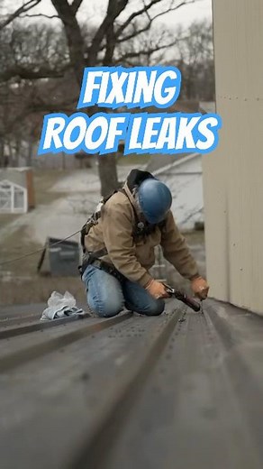 5 Common Pole Barn Repairs (Part 2): How to Stop Roof Leaks Fast! #construction #roofrepair #shorts