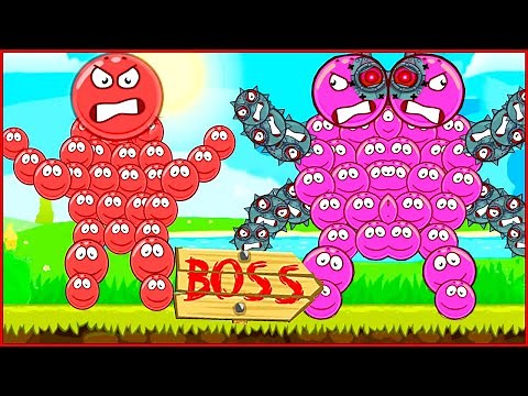 New heroes in the game about the red ball 4. Animated battle. series 5