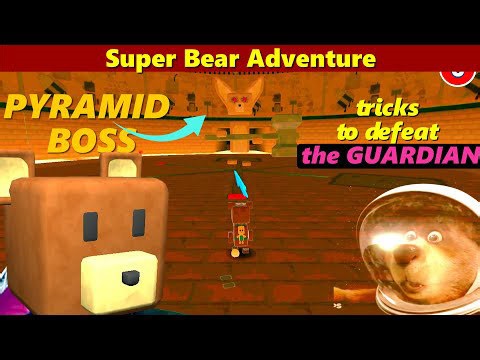Fight the pyramid guardian - Super Bear Adventure walkthrough #superbearadventure